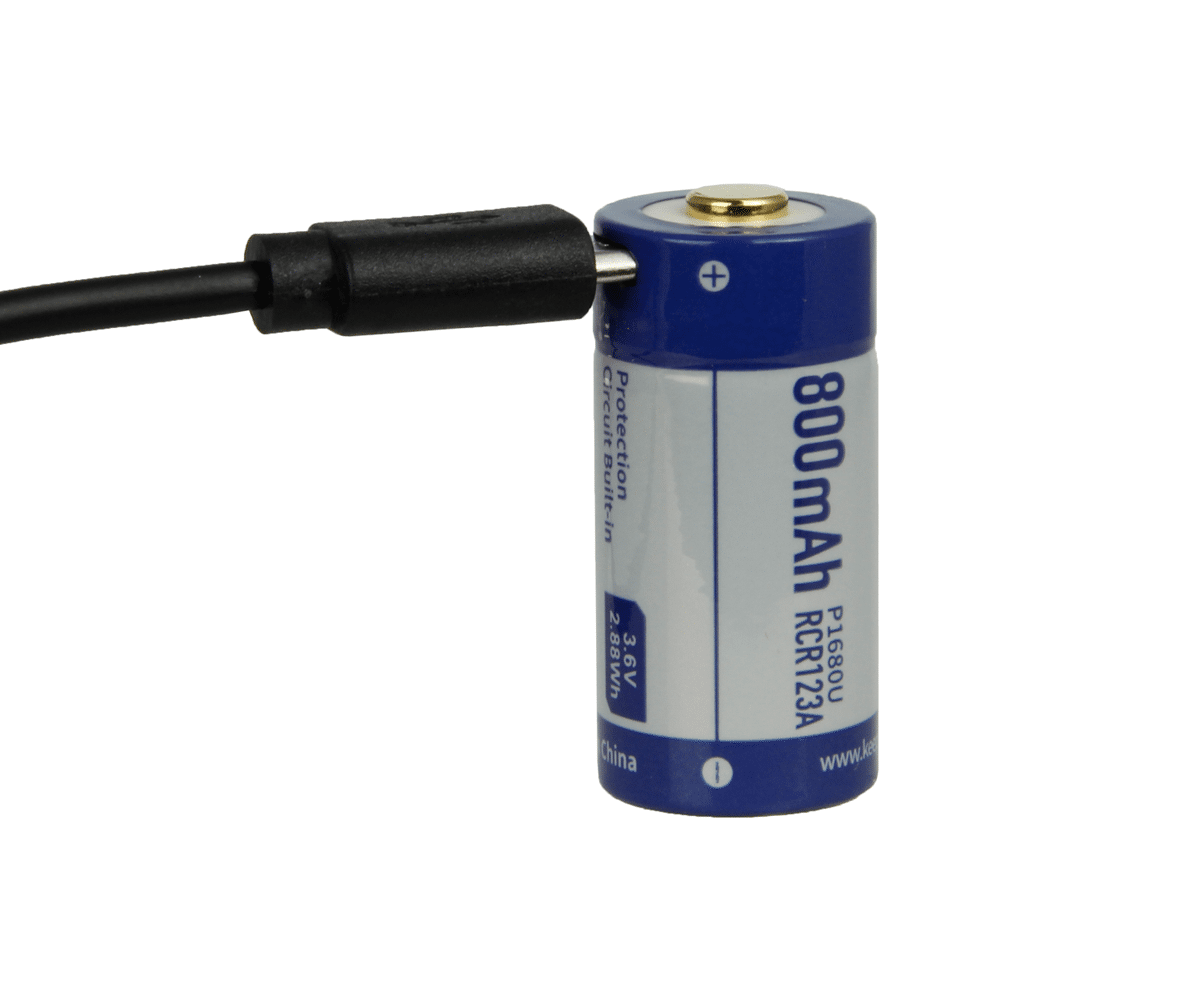 Akumulator KEEPPOWER ICR16340-80PCM 800mAh Li-ION micro-USB (Zdjęcie 2)