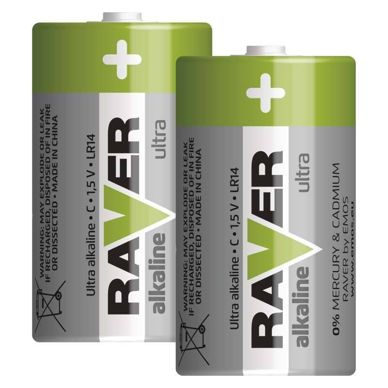 Bateria alkaliczna LR14 RAVER (2 sztuki) (Zdjęcie 2)