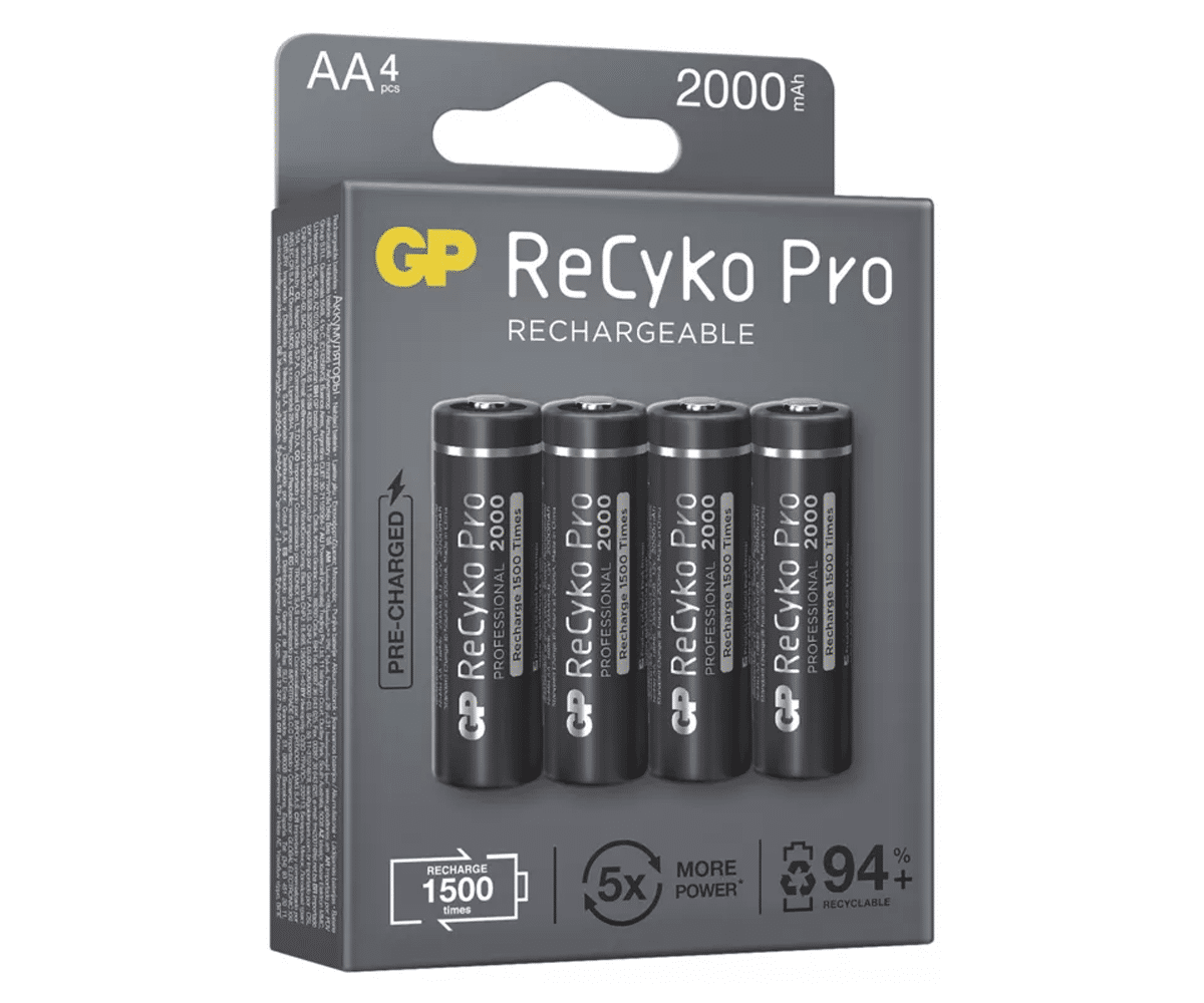 Akumulatorki GP Recyko PRO AA 2000mAh 2100 Series (4 sztuki) (Zdjęcie 4)
