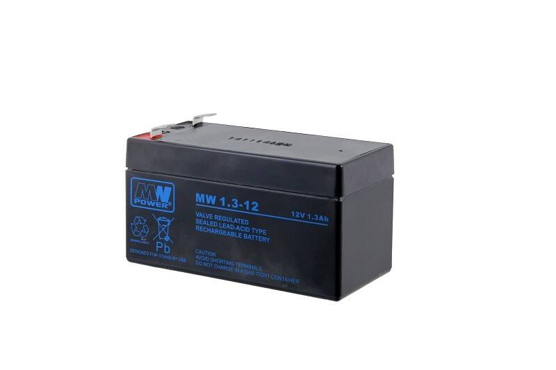Rechargeable gel battery 12V 1,3Ah MW