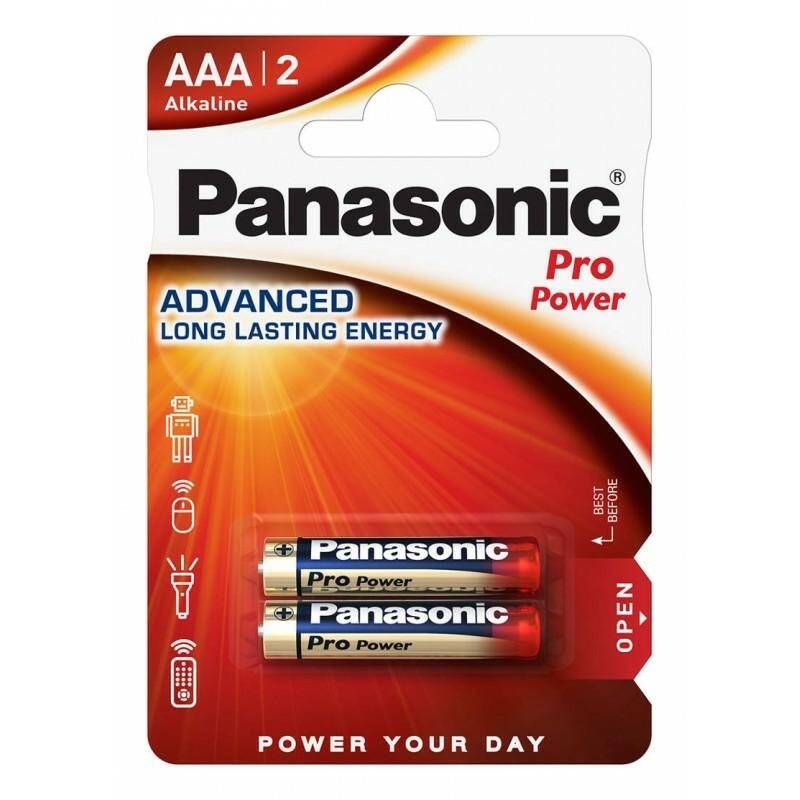 Bateria alkaliczna LR03 AAA PANASONIC PRO Power (2 sztuki)