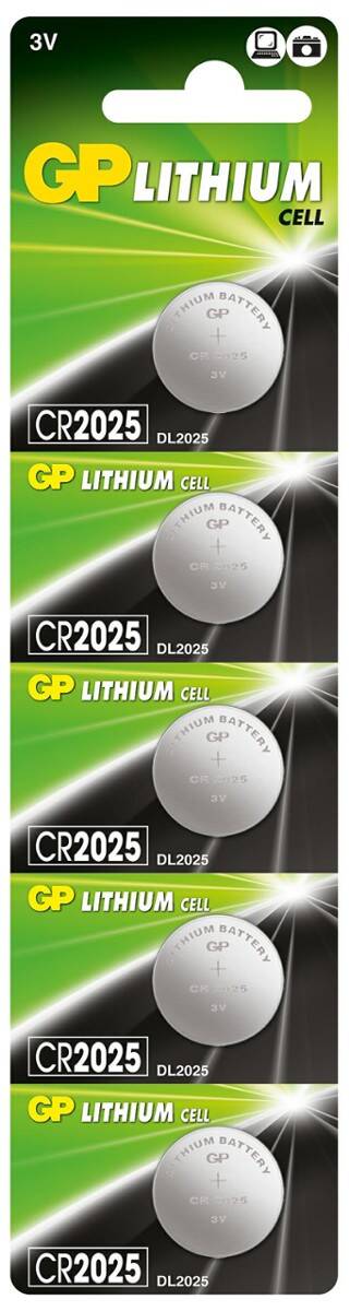 Bateria litowa GP CR2025 (5 sztuk)