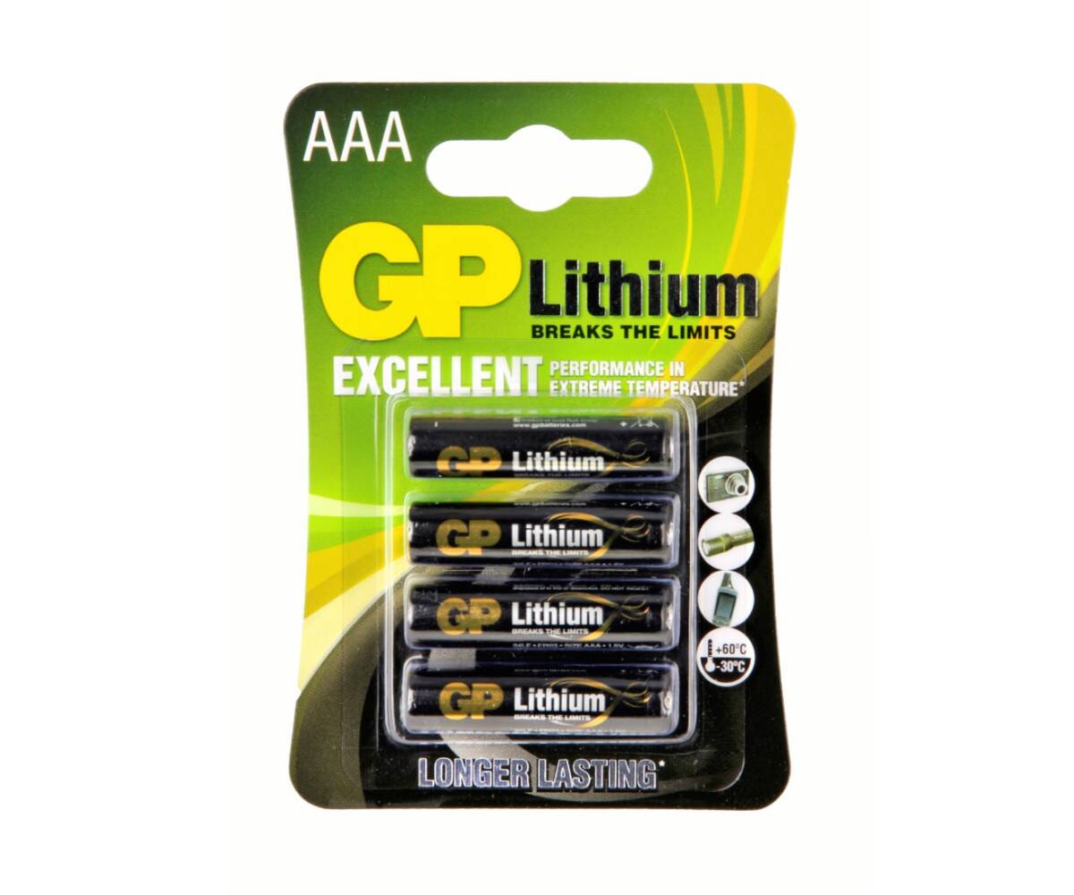 Bateria litowa GP FR03 AAA (4 sztuki)