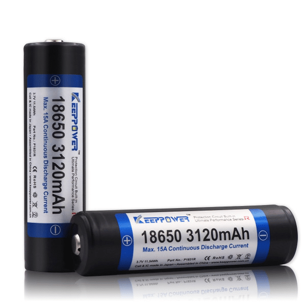Rechargeable Battery Keeppower ICR18650-312PCM-R 3120mAh Li-ION