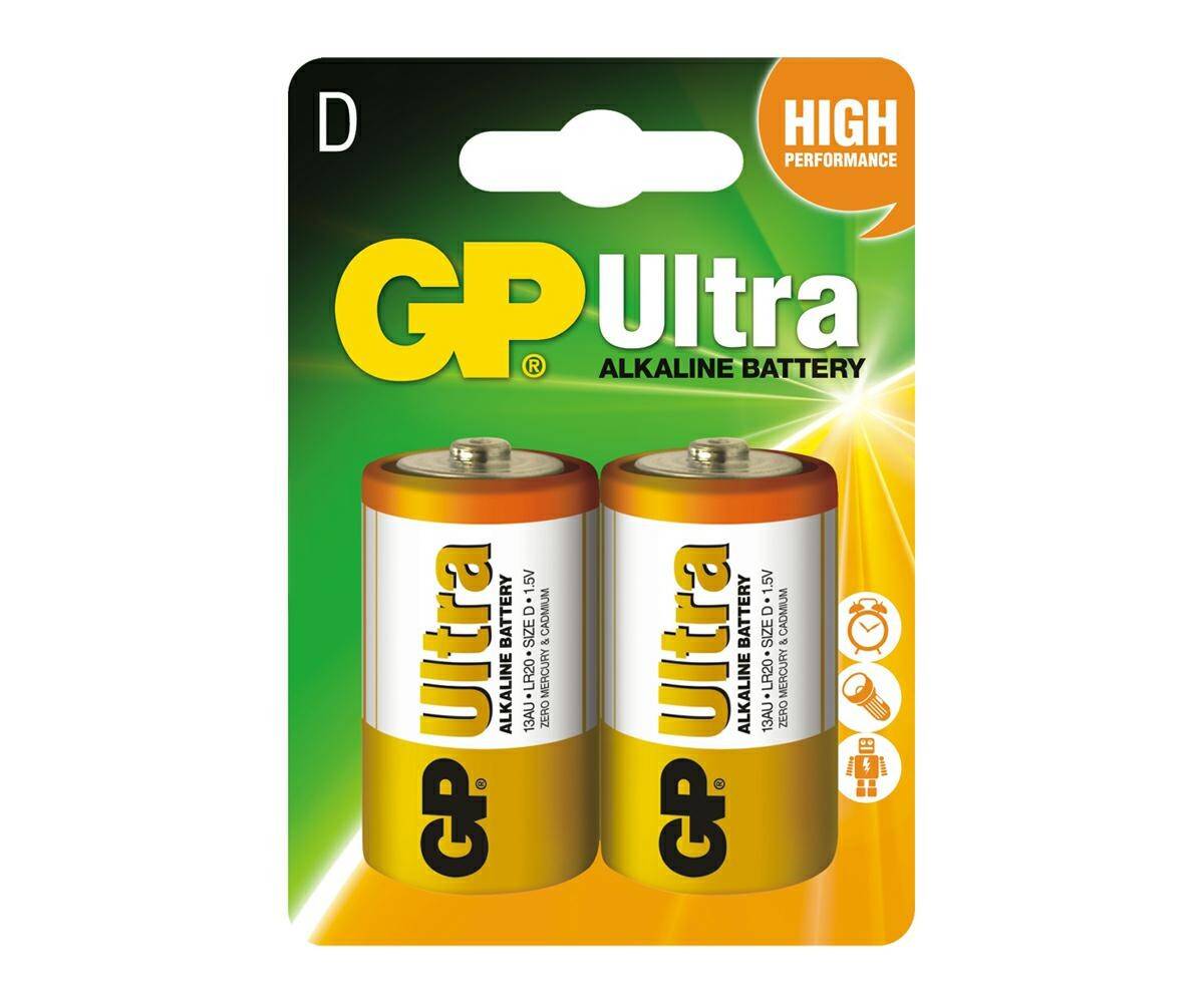 Bateria alkaliczna LR20 GP ULTRA (2 sztuki)