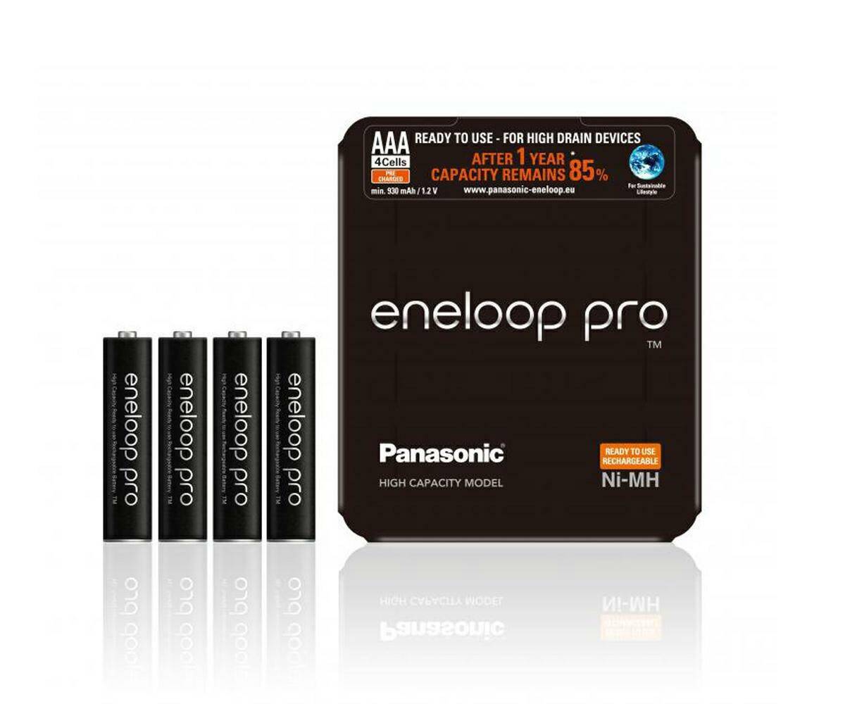 Akumulatorki Panasonic Eneloop PRO R03 AAA 930mAh (4 sztuki) (Zdjęcie 1)