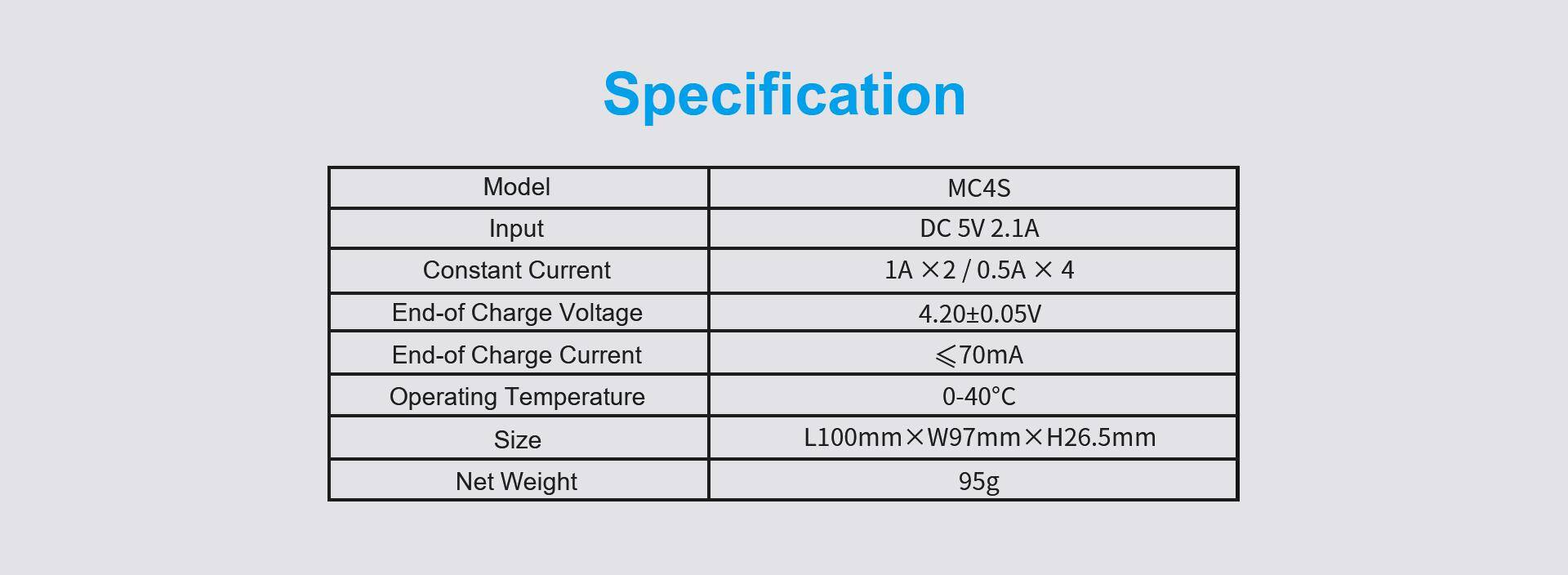 Ładowarka XTAR MC4S + zasilacz 5V/2,1A (Zdjęcie 10)