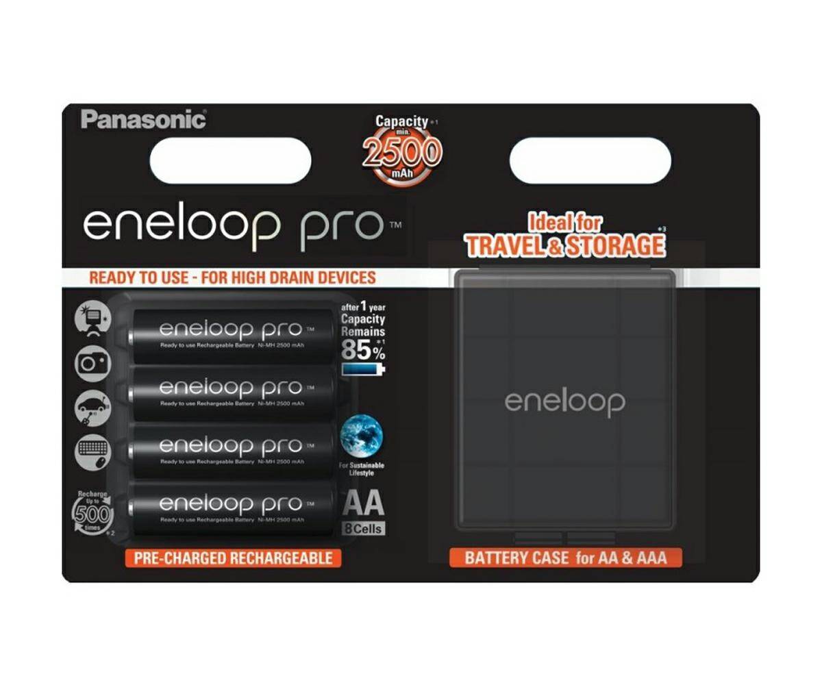 Rechargeable Battery Panasonic Eneloop PRO R6 AA 2550mAh (4 units) + BOX