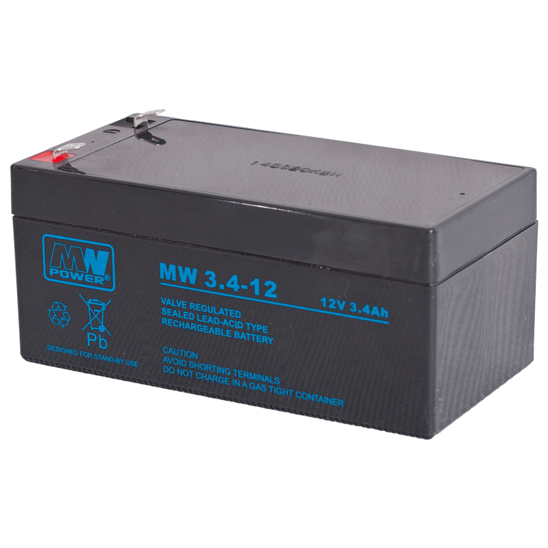 Akumulator żelowy 12V 3,4Ah MW (Zdjęcie 1)