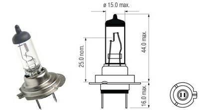 ŻARÓWKA H7 12V 55W PX26D