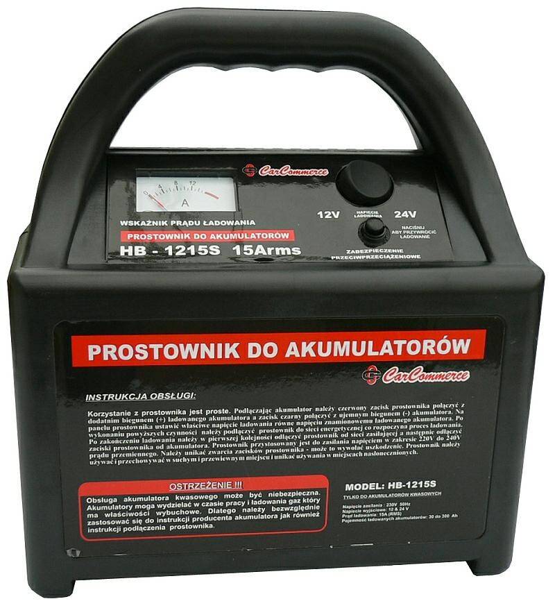 PROSTOWNIK 12V-24V 15AMP HB-1215S-GS