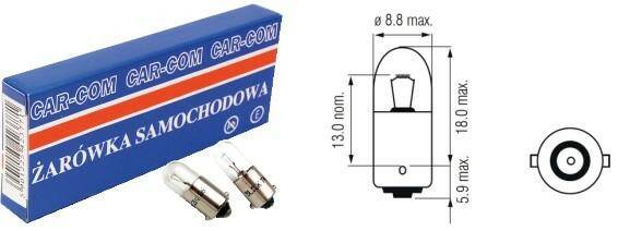 ŻARÓWKA 12V 4W BA9S