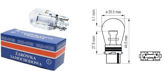 ŻARÓWKA 12V 21W CAŁOSZKLANA