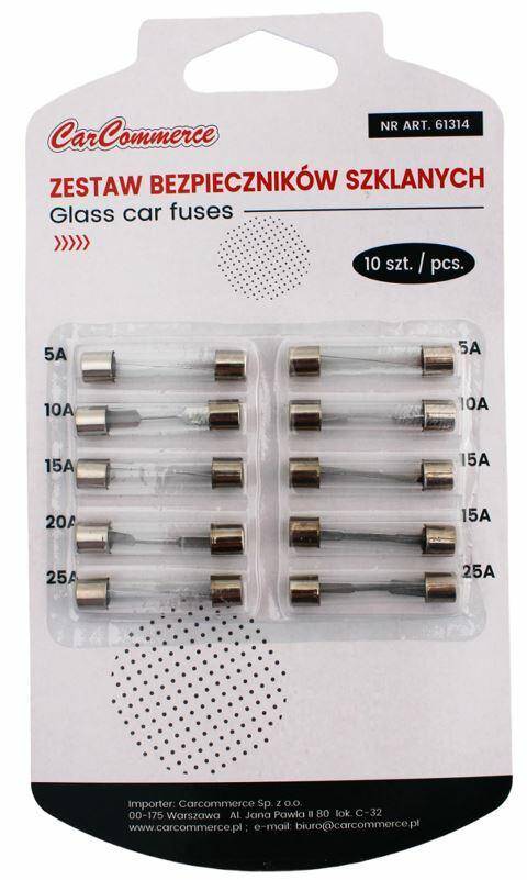 ZESTAW BEZPIECZNIKÓW SZKLANYCH 32 mm- 10