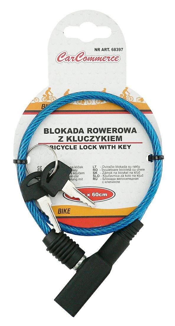 R_BLOKADA ROWEROWA 5mm x 60cm - kluczyk