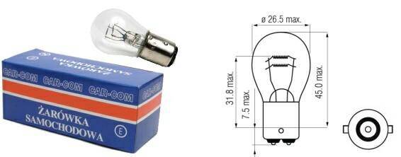 ŻARÓWKA 12V 21W BA15S