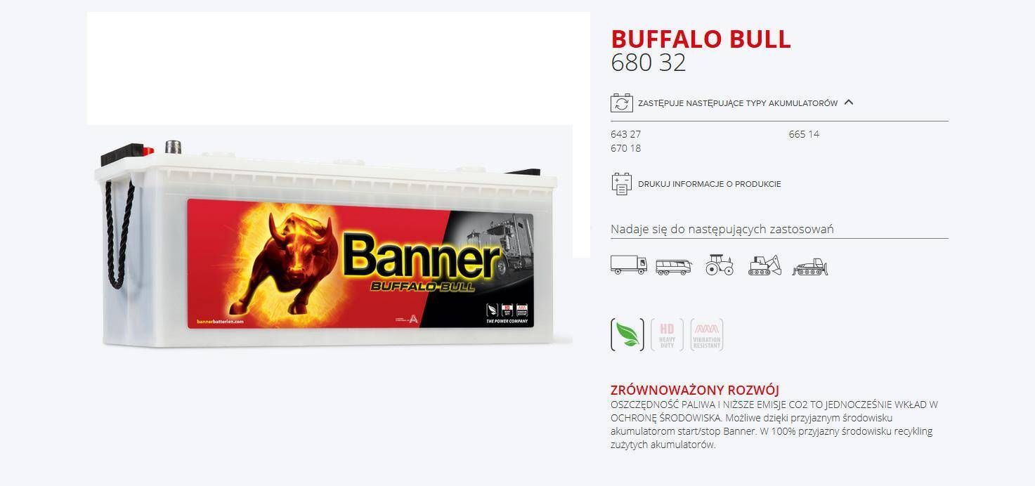 Banner Bufallo Bull SHD 180Ah 68032