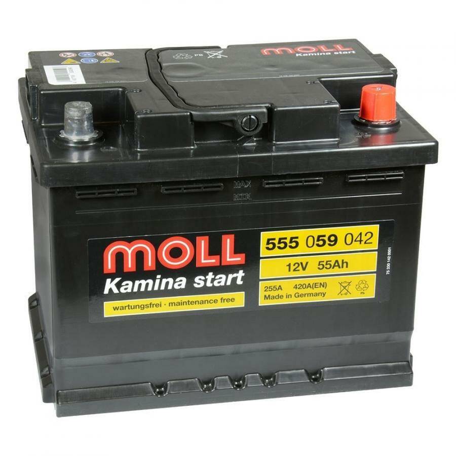 Akumulator MOLL 55Ah/420A P+ 55559
