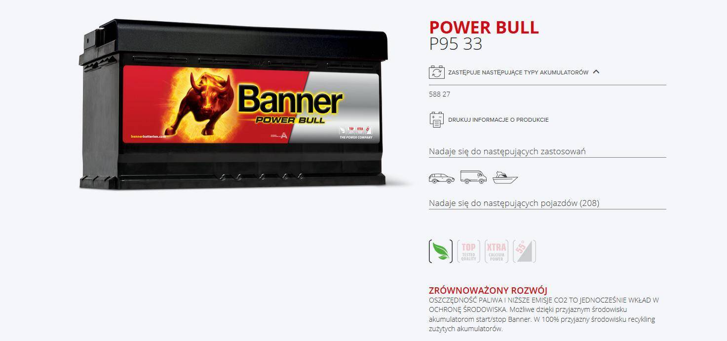 Banner Power Bull 95Ah/760A P9533