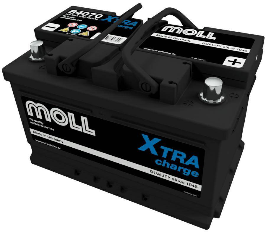 Akumulator MOLL 70Ah/700A X-tra  P+