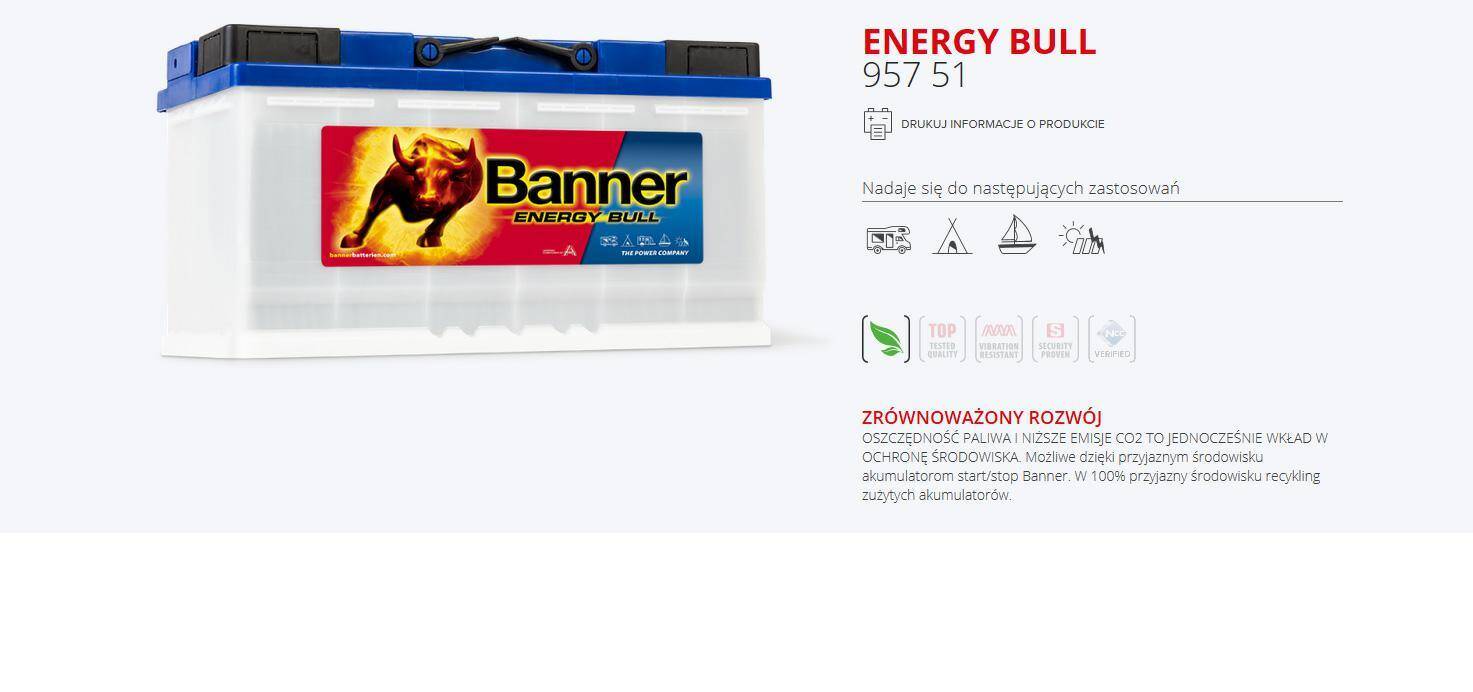 Banner Energy Bull 100Ah/95751