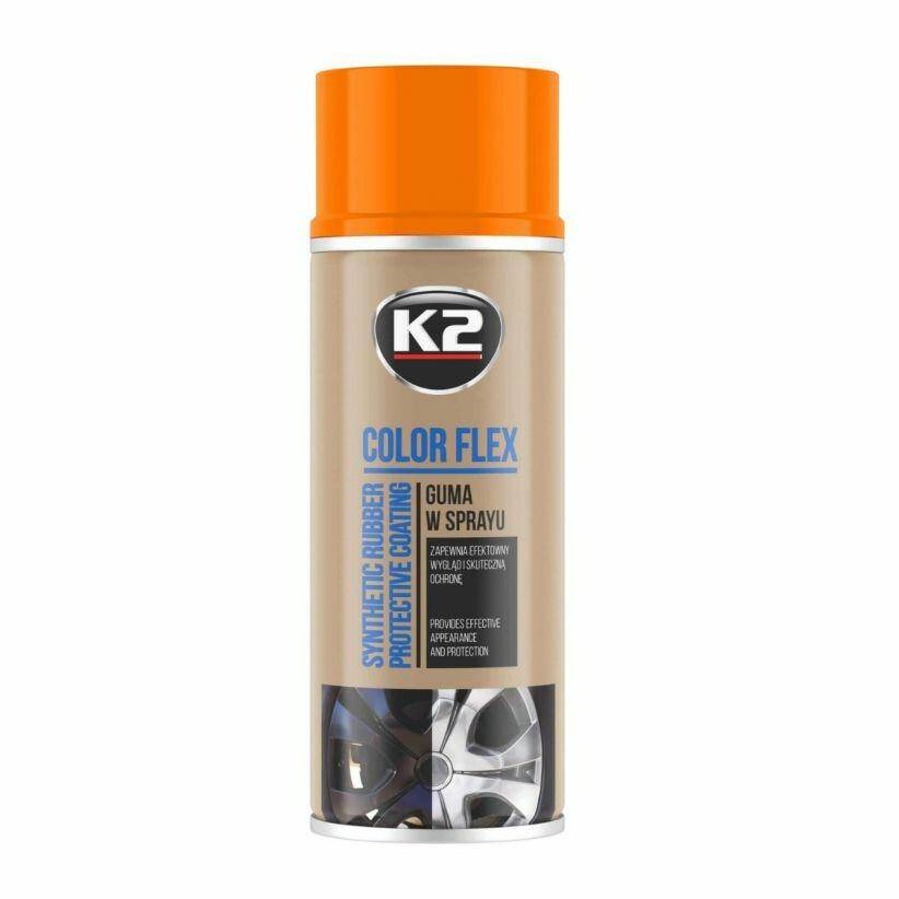 K2 Color Flex guma spray pomarańcz 400ml