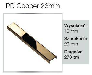 PD Listwa Cooper 23 mm / 270 cm Lustro