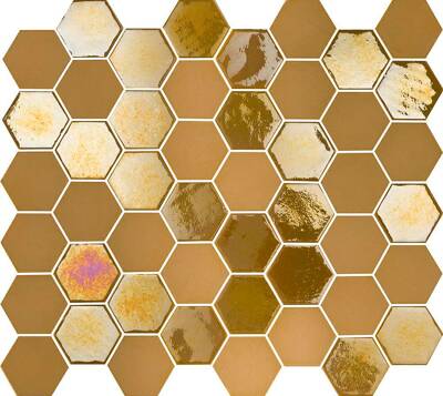 Mozaika Sixties Mustard Hexagon
