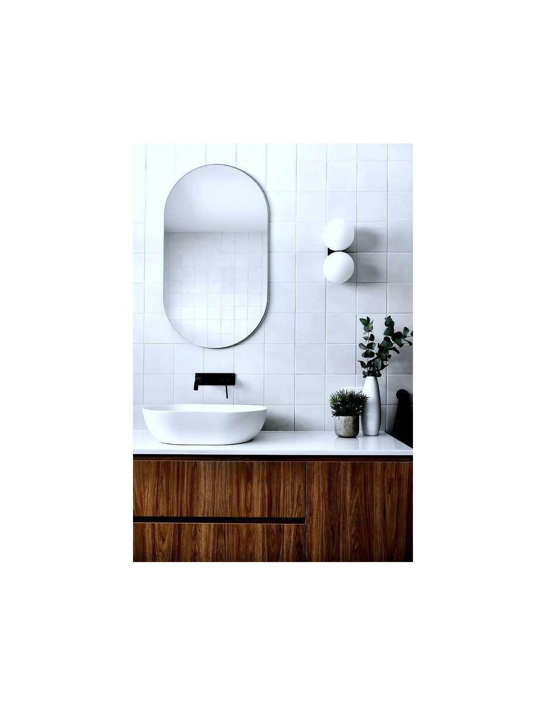 Lustro łazienkowe OWALNE CerArte 40x80