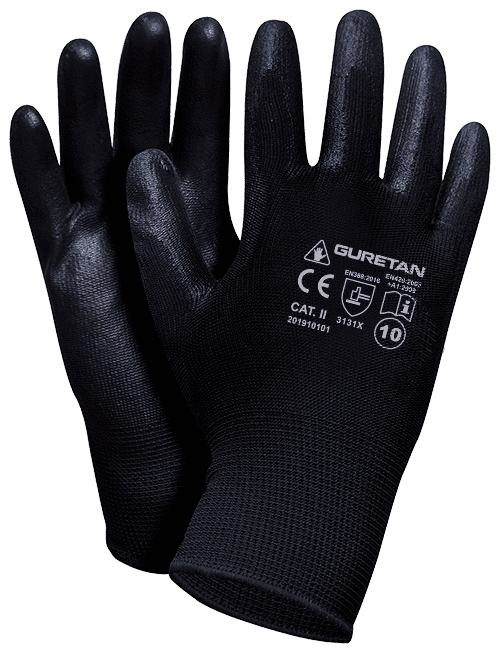 Rękawice robocze  GURETAN powlekane poliuretanem XL (10) (Zdjęcie 1)