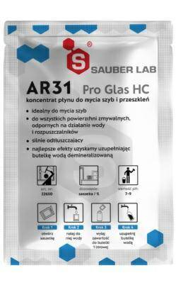 Sauberlab saszetka AR31 Pro Glas HC koncentrat płynu do mycia szyb i przeszkleń