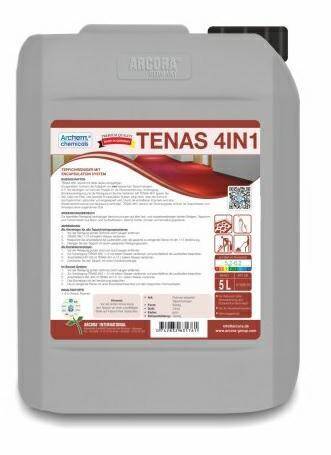 TENAS 4IN1 5L do tekstyliów zawierający polimer/system związków powierzchniowo czynnych (Zdjęcie 1)