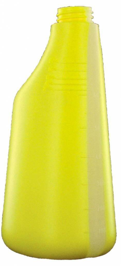 Butelka do dozowania chemii/płynów  HDPE 600ml żółta (Zdjęcie 1)