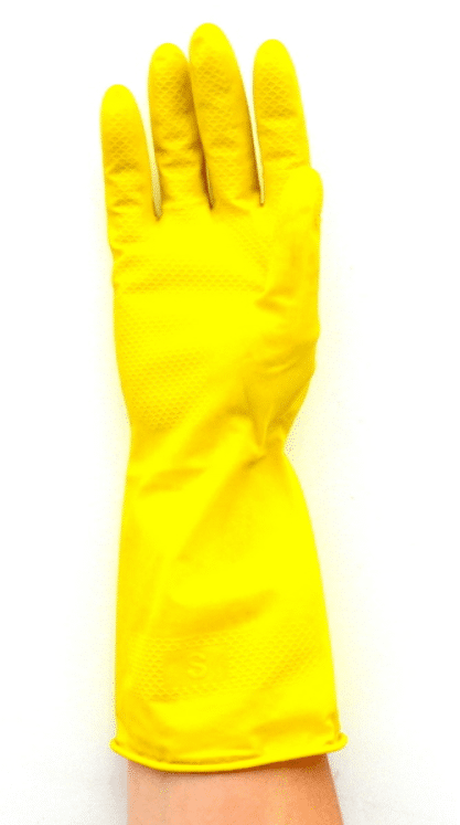 IDEAL rękawice gumowe żółte rozm S (Zdjęcie 3)