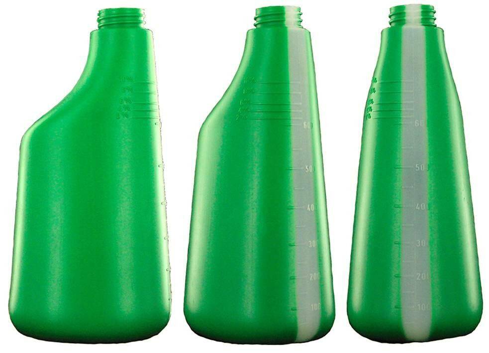 Butelka do dozowania chemii/płynów  HDPE 600ml zielona (Zdjęcie 2)