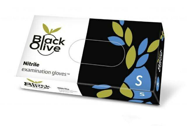 BLACK OLIVE rękawice nitryl S 100szt (Zdjęcie 1)