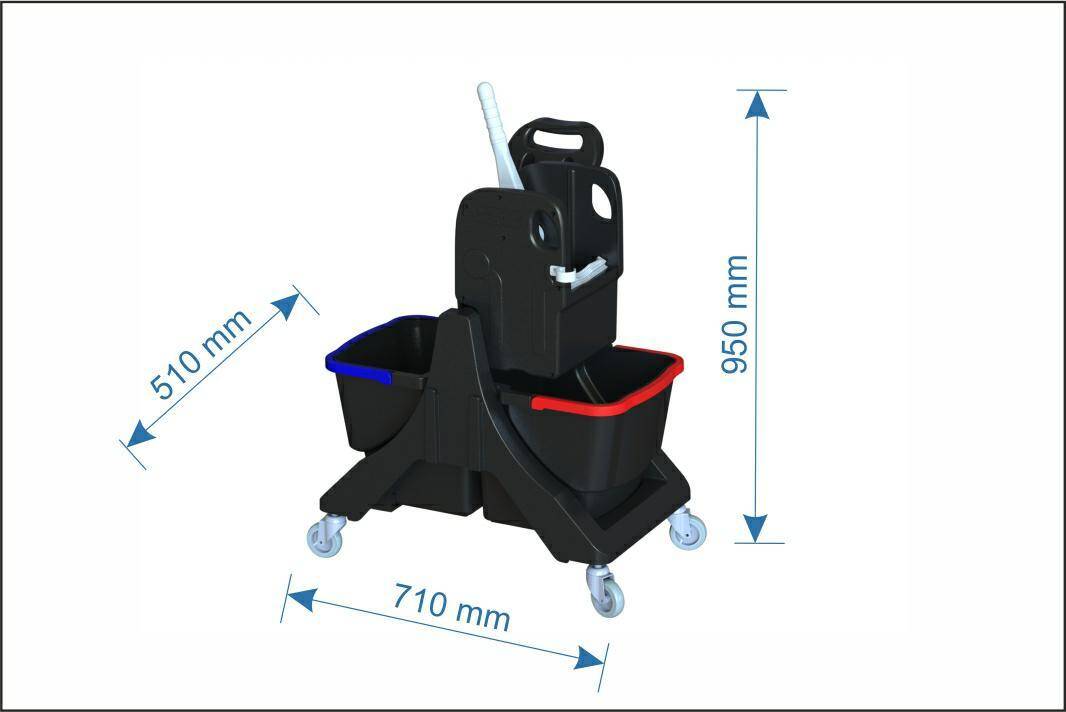 ARCORA wózek dwuwiaderkowy ECOBLACK 45 (Zdjęcie 2)
