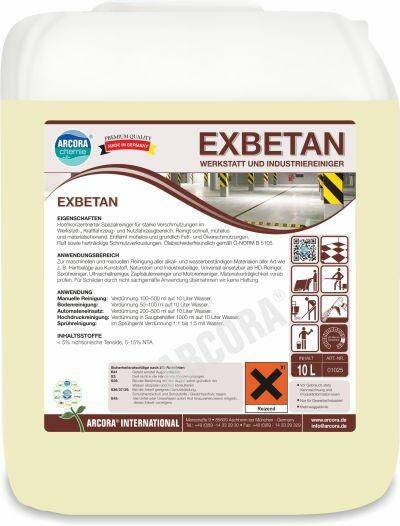 EXBETAN 10L alkaliczny środek do gruntownego czyszczenia posadzek przemysłowych (Zdjęcie 1)