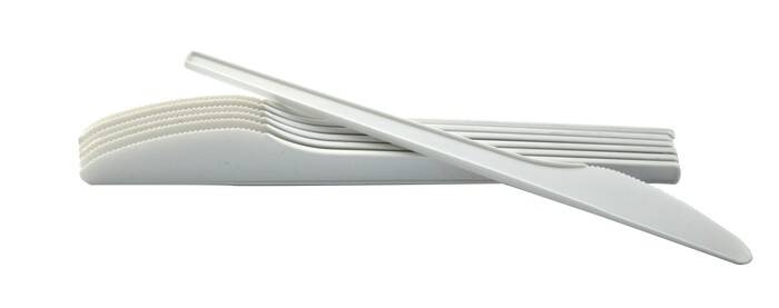 Sztuciec Nóż PS biały a`100 jednorazowe (Zdjęcie 1)