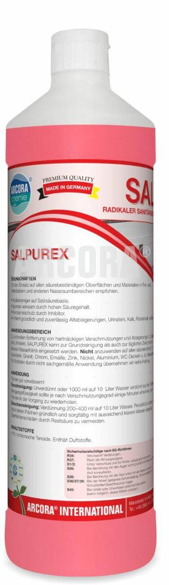 SALPUREX 1L  środek na bazie kwasu solnego do gruntownego doczyszczania