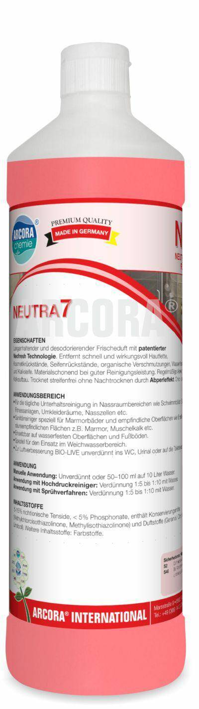 NEUTRA7 1L NEUTRA7 10L kanister neutralny zapachowy środek do obszaru sanitarnego (Zdjęcie 1)