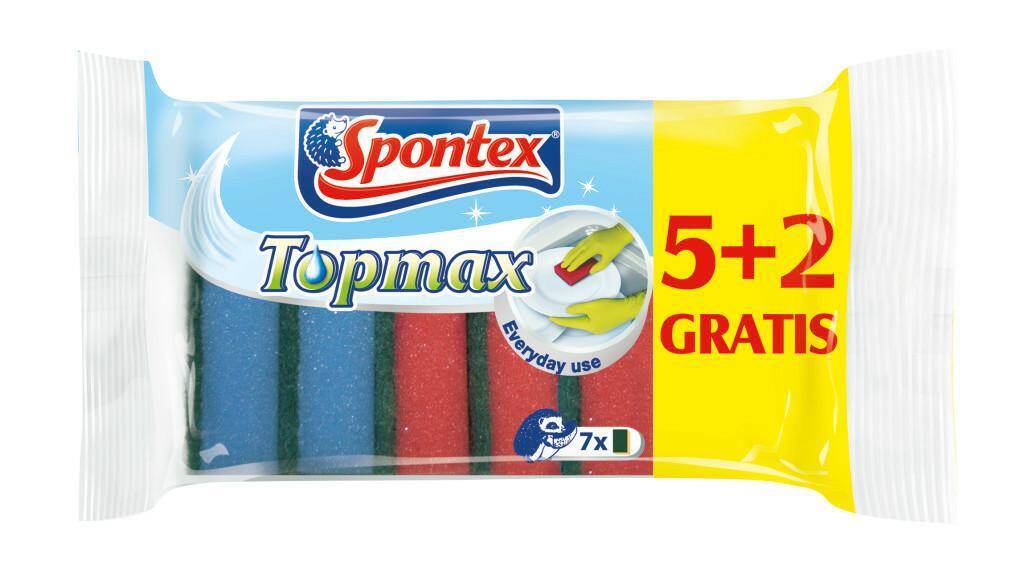 SPONTEX TOPMAX gąbka do naczyń 5+2