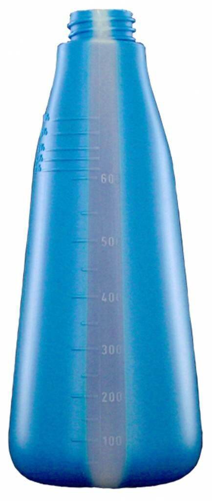 Butelka do dozowania chemii/płynów  HDPE 600ml niebieska (Zdjęcie 1)