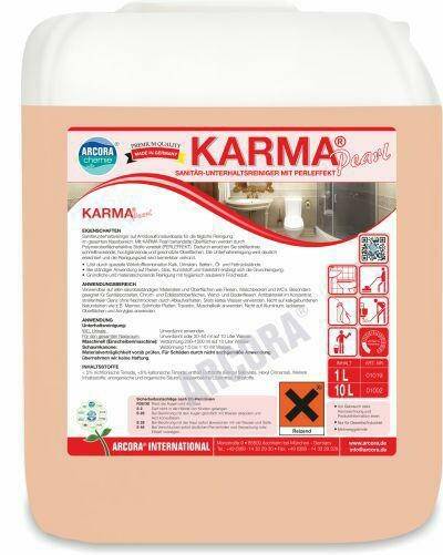 KARMA Pearl 10L środek do czyszczenia na bazie kwasu amidosulfonowego do codziennego stosowania w obszarach mokrych