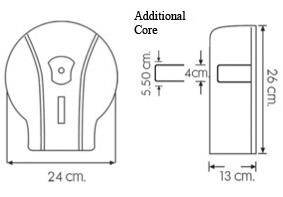 MJ1 pojemnik na papier toaletowy BIAŁY (Zdjęcie 2)