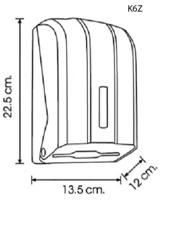 Pojemnik na papier toaletowy w listkach K6Z (Zdjęcie 3)
