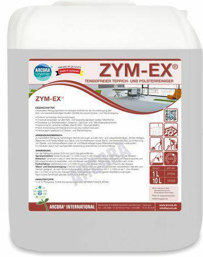 ZYM-EX 10L ZYM-EX 1L środek do gruntownego czyszczenia tekstyliów, wykładzin, dywanów, mebli tapicerowanych