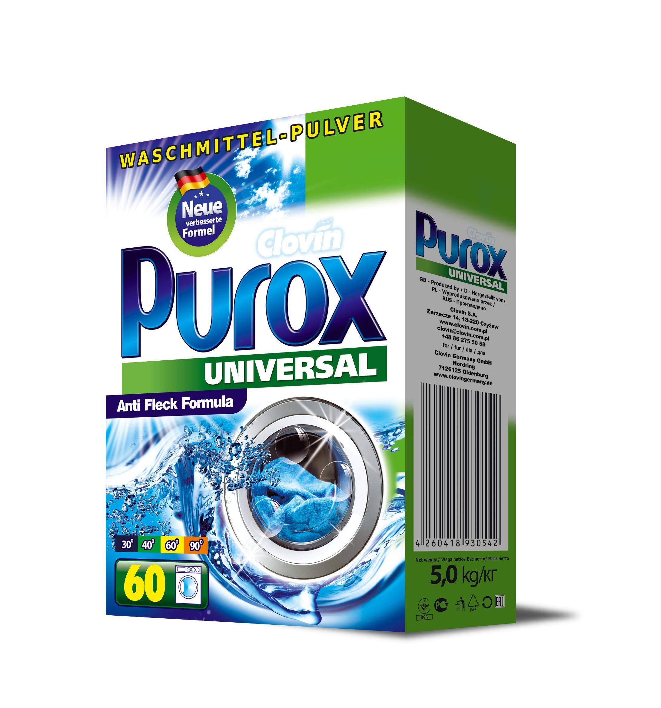 PUROX UNIVERSAL 5kg proszek w kartonie