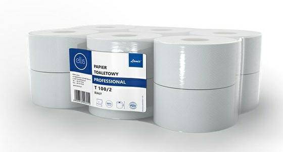 Papier toaletowy JUMBO Ellis Professional T100/2 celuloza 2-warstwowa