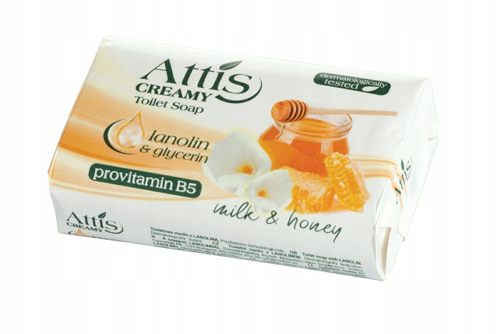 ATTIS 100g MILK&HONEY mydło w kostce